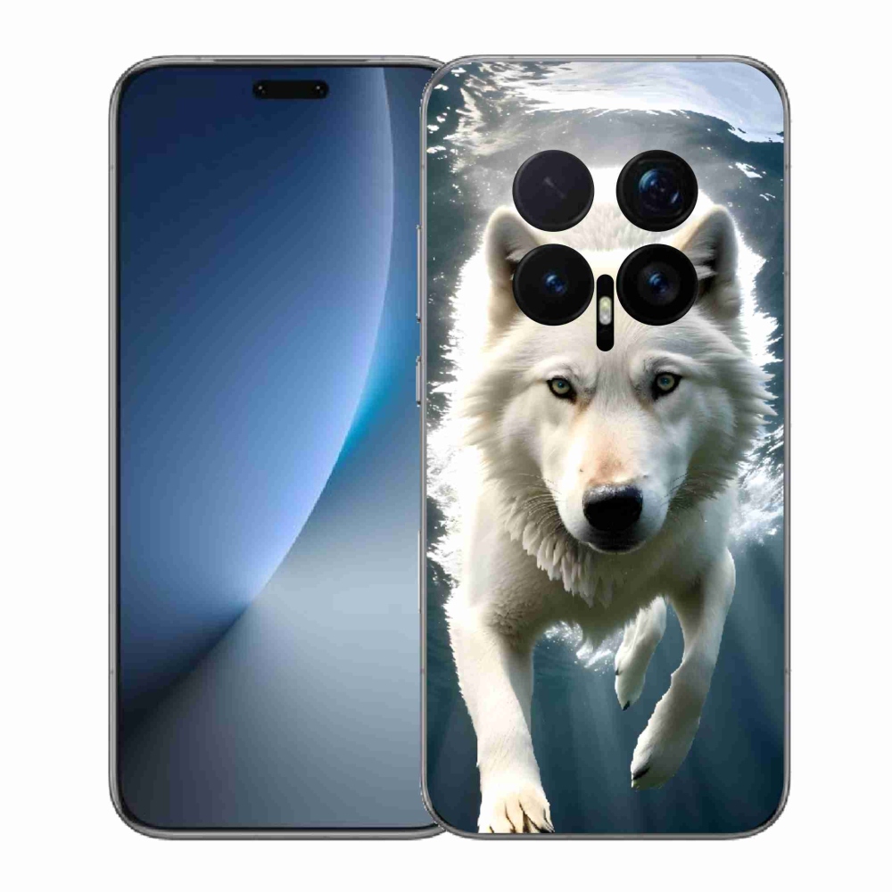 Gélový kryt mmCase na Honor Magic 8 Pro - biely vlk