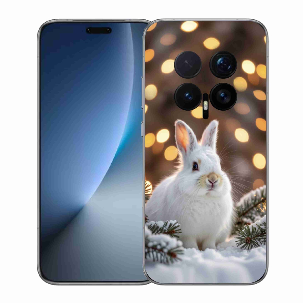 Gélový kryt mmCase na Honor Magic 8 Pro - biely zajac