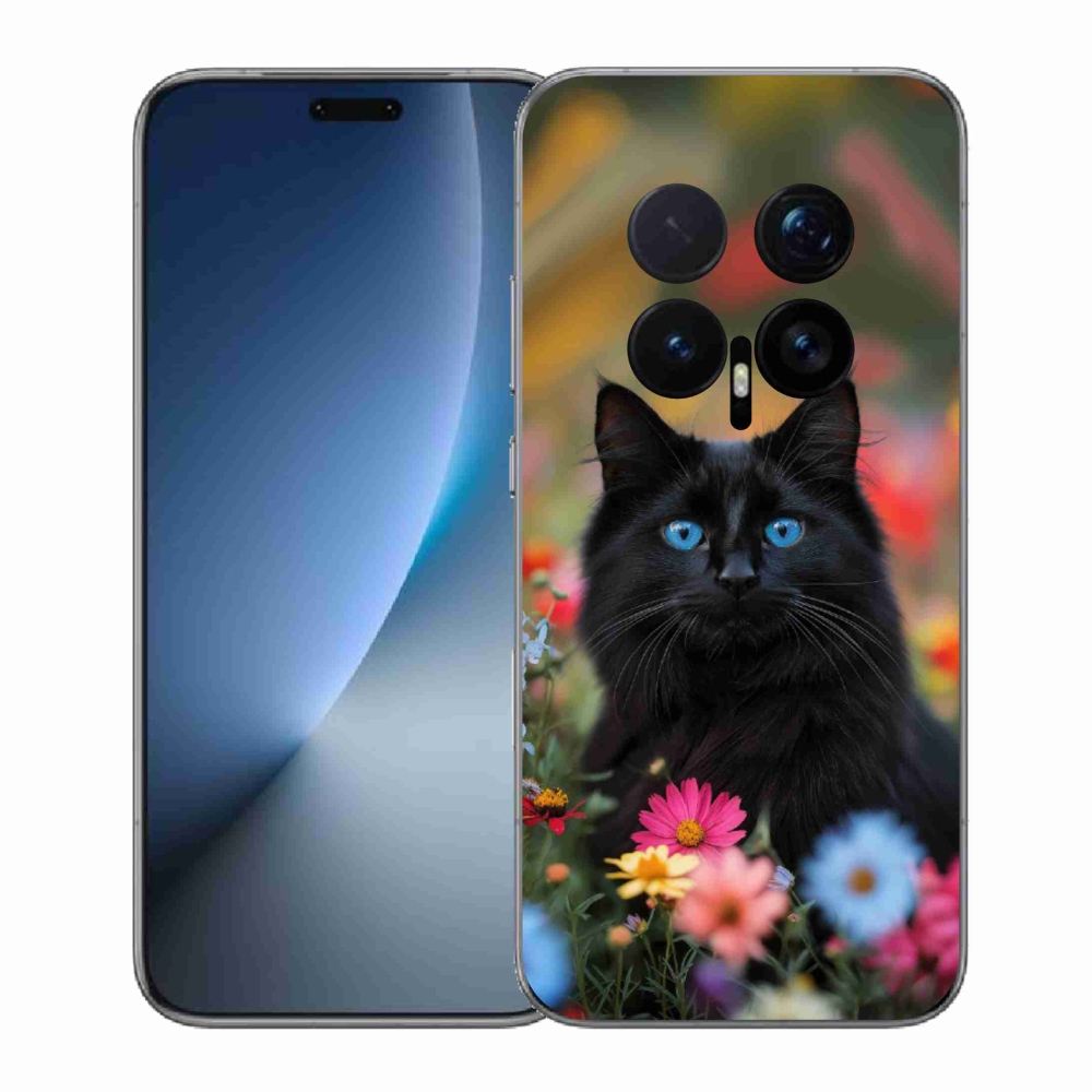 Gélový kryt mmCase na Honor Magic 8 Pro - čierne mačiatko 4