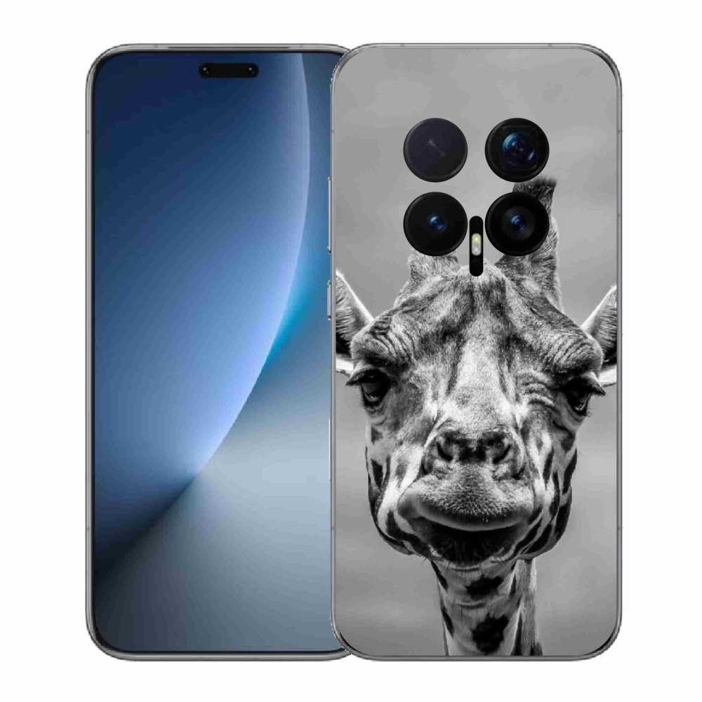 Gélový kryt mmCase na Honor Magic 8 Pro - čiernobiela žirafa