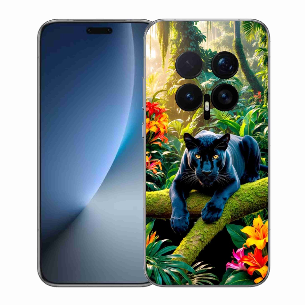 Gélový kryt mmCase na Honor Magic 8 Pro - čierny panter v džungli