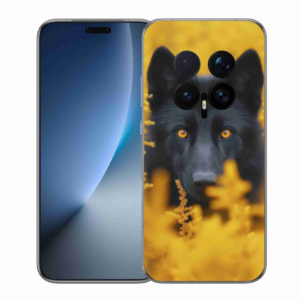 Gélový kryt mmCase na Honor Magic 8 Pro - čierny vlk 2