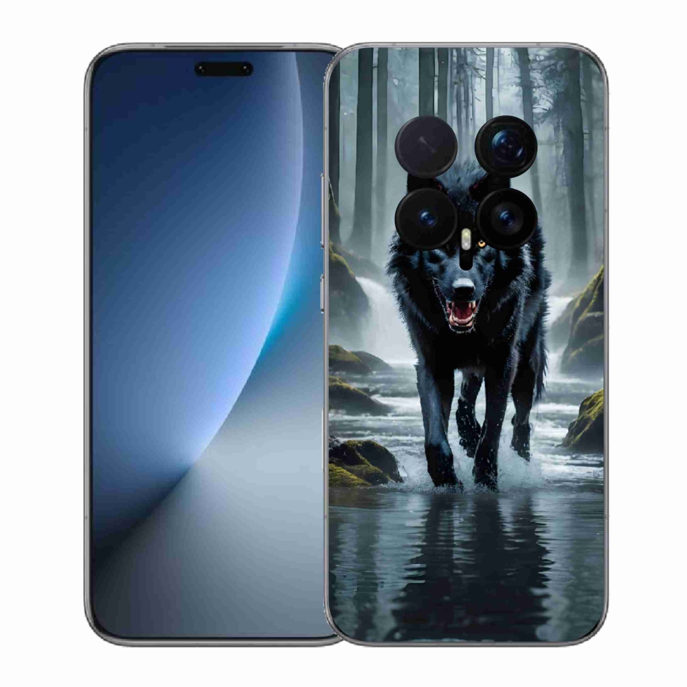 Gélový kryt mmCase na Honor Magic 8 Pro - čierny vlk