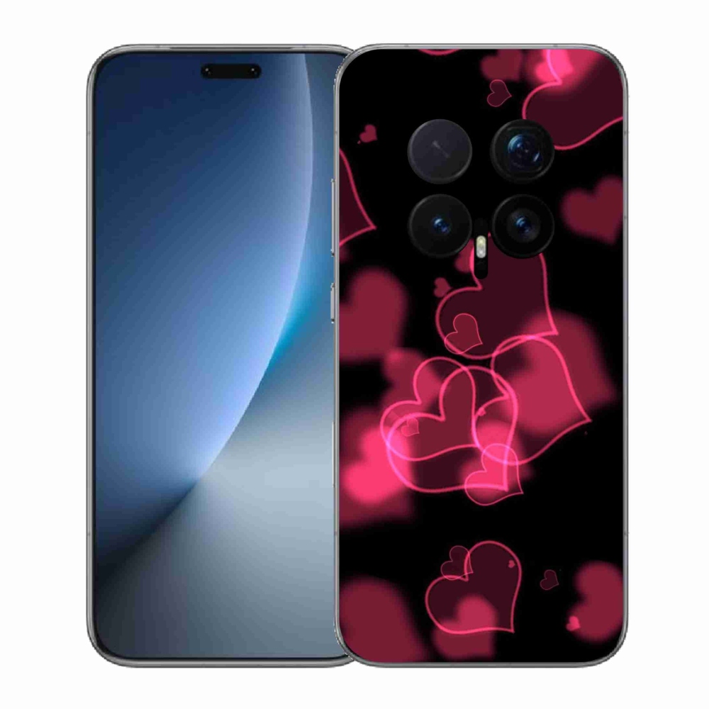Gélový kryt mmCase na Honor Magic 8 Pro - červené srdiečka