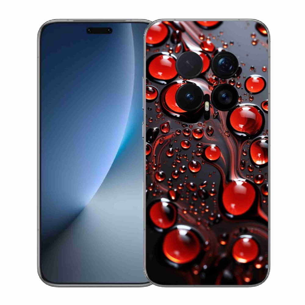 Gélový kryt mmCase na Honor Magic 8 Pro - červené kvapky 2