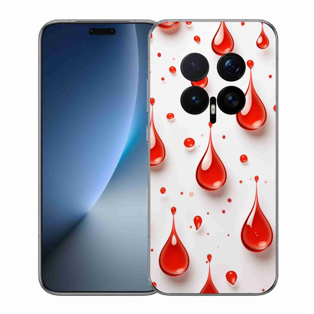Gélový kryt mmCase na Honor Magic 8 Pro - červené kvapky