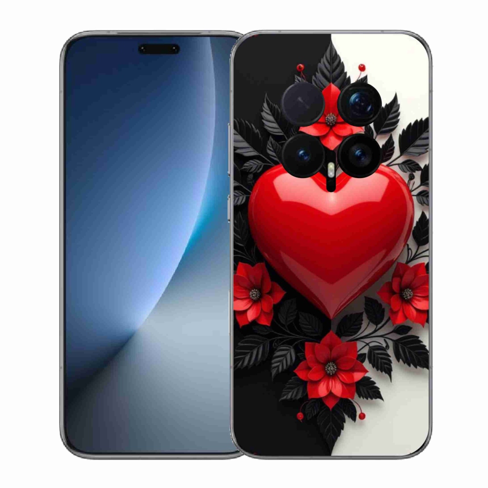 Gélový kryt mmCase na Honor Magic 8 Pro - červené srdce