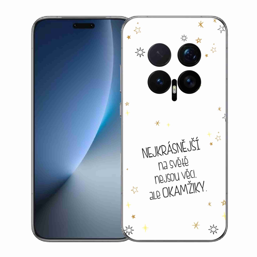 Gélový kryt mmCase na Honor Magic 8 Pro - citát 4 biele pozadie