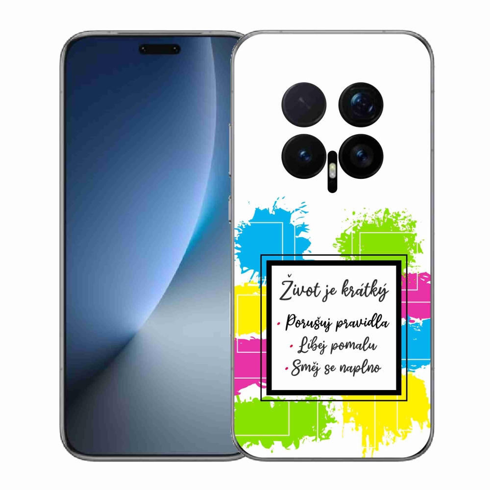 Gélový kryt mmCase na Honor Magic 8 Pro - citát 5 biele pozadie