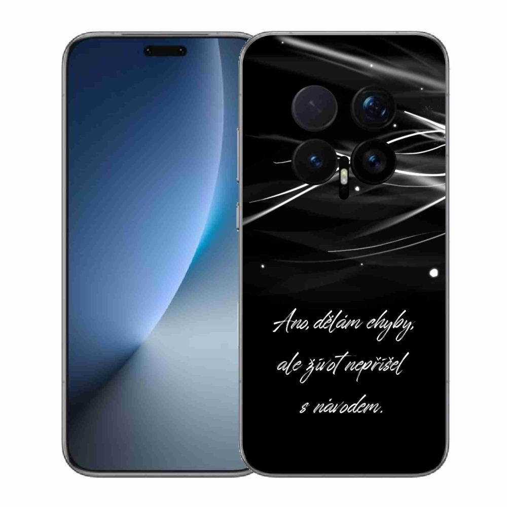 Gélový kryt mmCase na Honor Magic 8 Pro - citát čierne pozadie