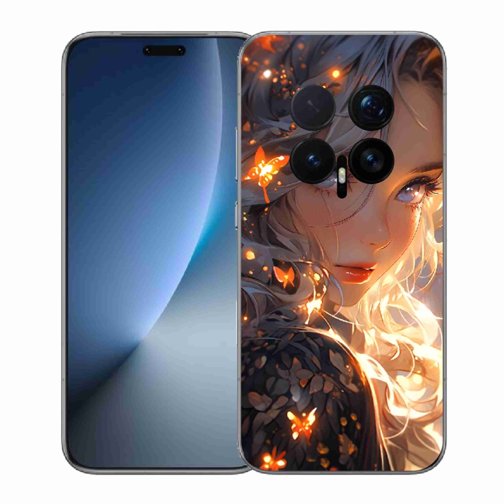 Gélový kryt mmCase na Honor Magic 8 Pro - dievča a motýle