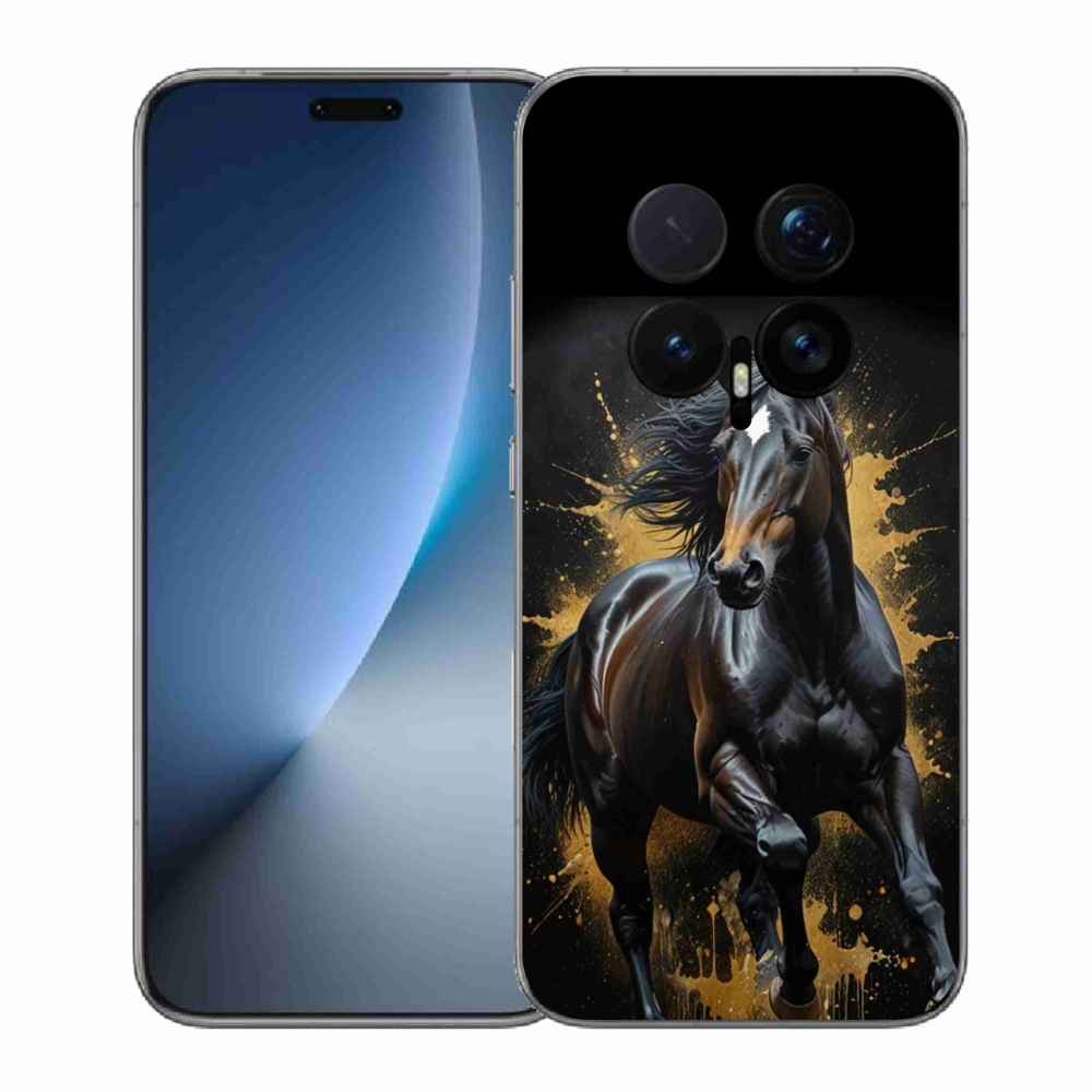Gélový kryt mmCase na Honor Magic 8 Pro - elegantný čierny žrebec