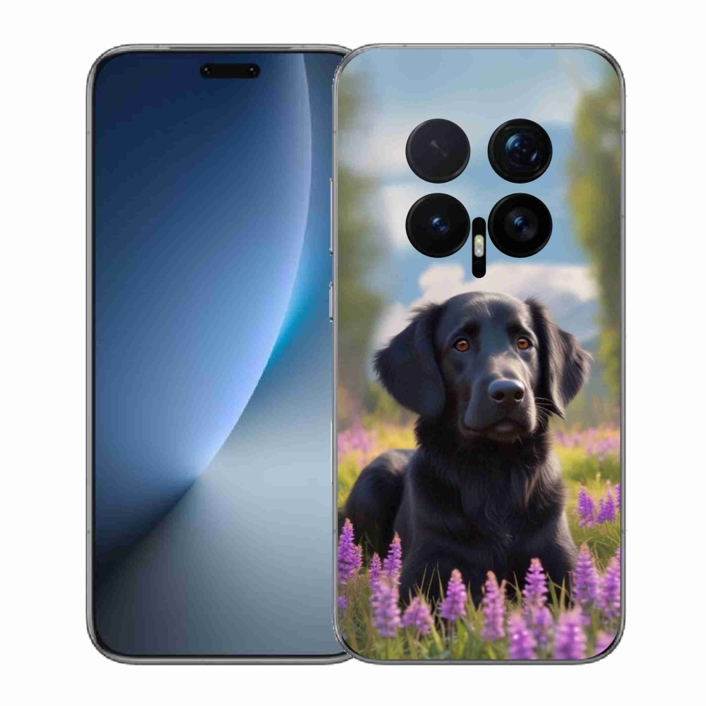 Gélový kryt mmCase na Honor Magic 8 Pro - elegantný čierny retriever