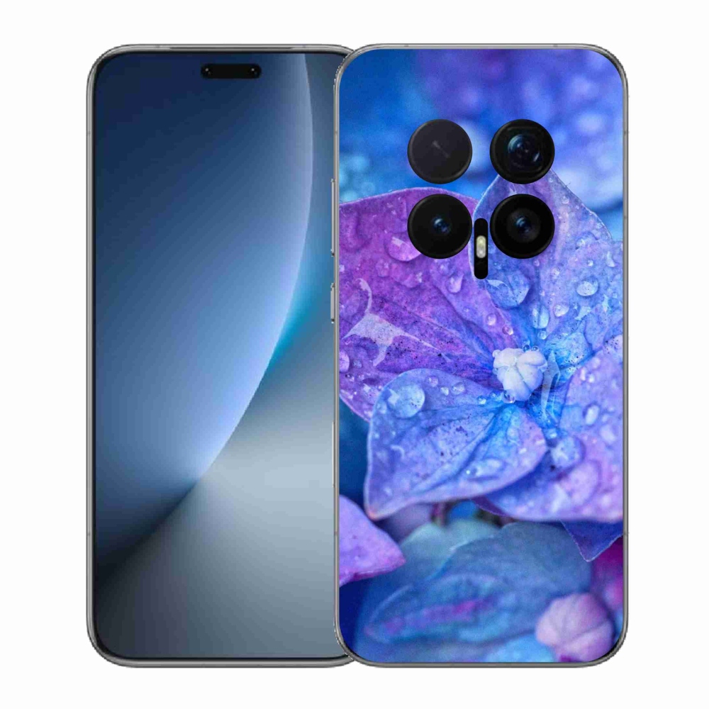 Gélový kryt mmCase na Honor Magic 8 Pro - fialový kvet