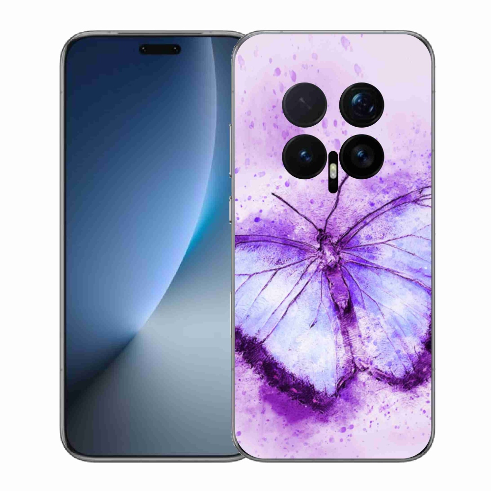 Gélový kryt mmCase na Honor Magic 8 Pro - fialový motýľ