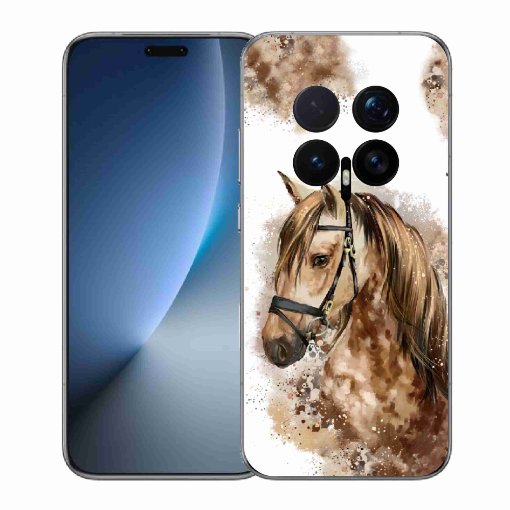 Gélový kryt mmCase na Honor Magic 8 Pro - hnedý kreslený kôň