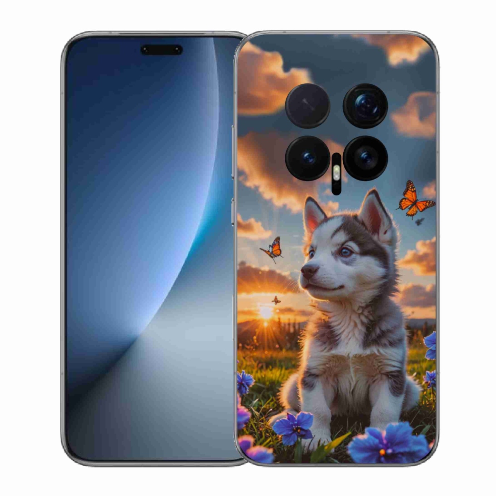 Gélový kryt mmCase na Honor Magic 8 Pro - husky pri západe slnka