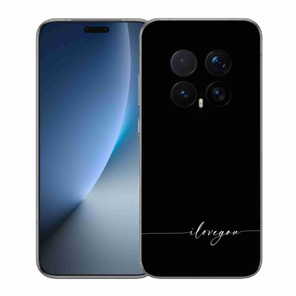 Gélový kryt mmCase na Honor Magic 8 Pro - I love you čierne pozadie