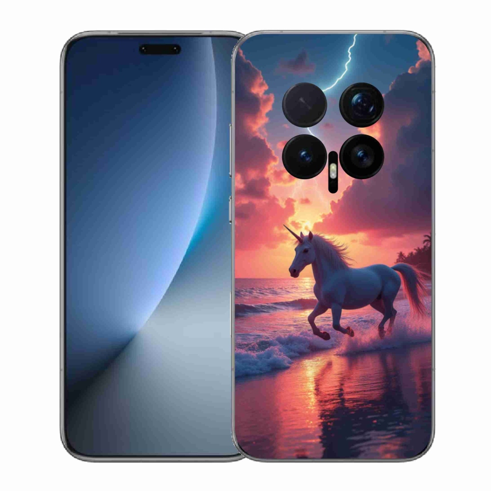Gélový kryt mmCase na Honor Magic 8 Pro - jednorožec na pláži