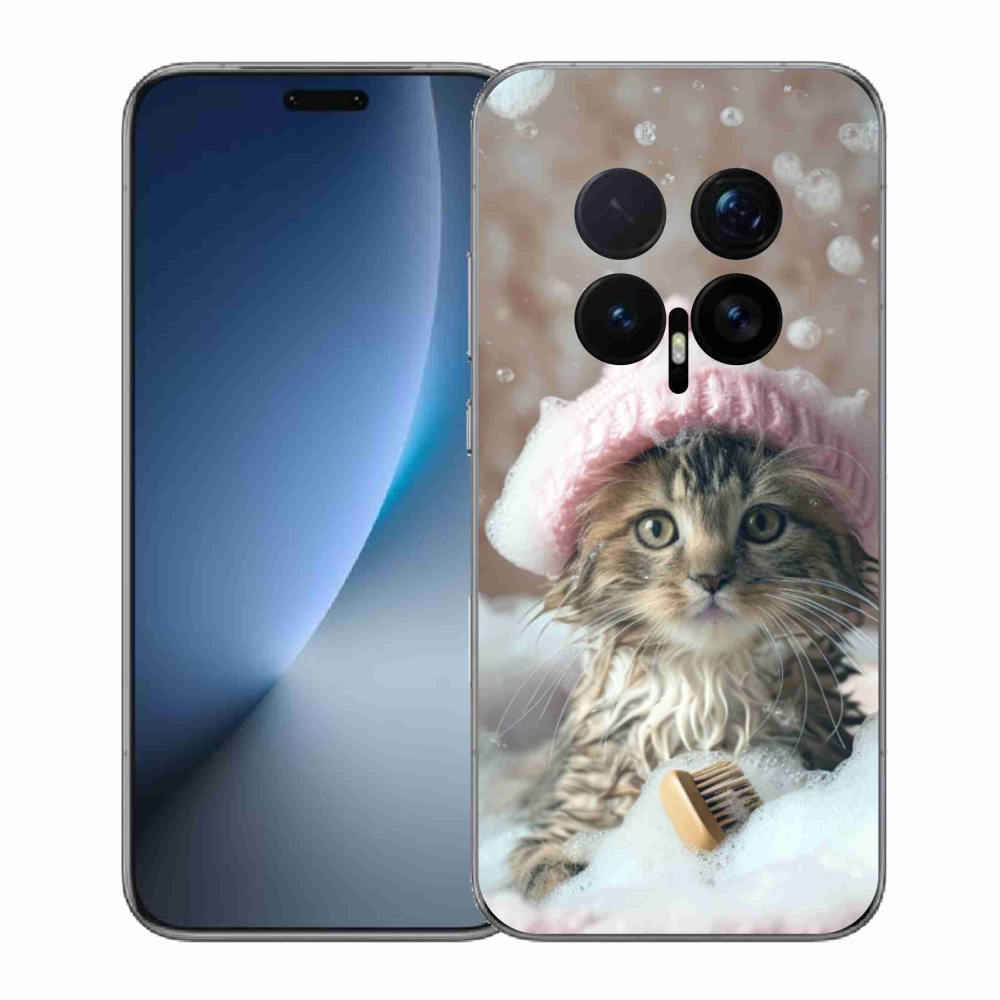 Gélový kryt mmCase na Honor Magic 8 Pro - mačiatko a kúpeľ