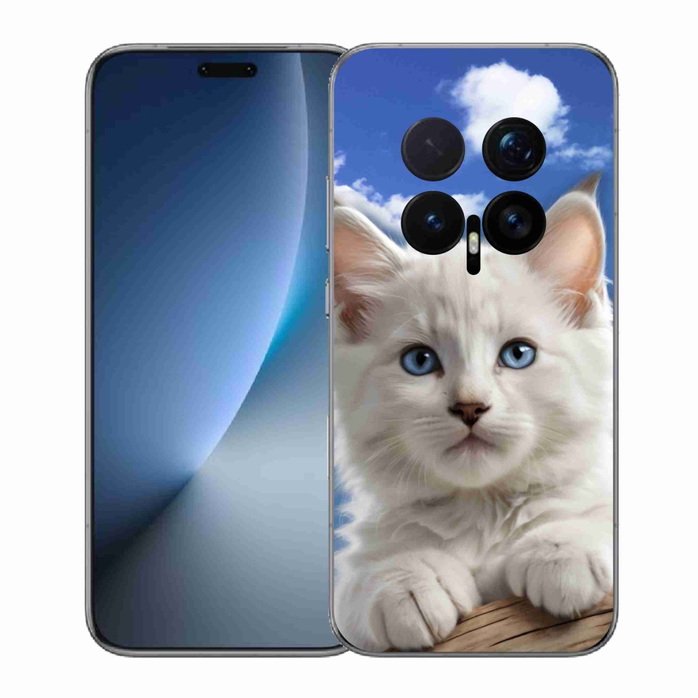 Gélový kryt mmCase na Honor Magic 8 Pro - mačiatko a oblaky