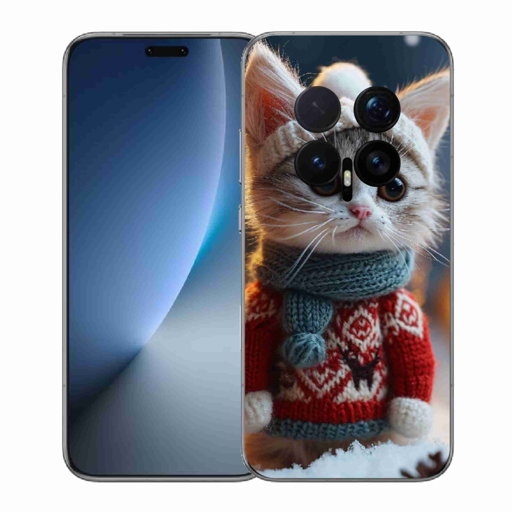 Gélový kryt mmCase na Honor Magic 8 Pro - mačiatko vo svetri