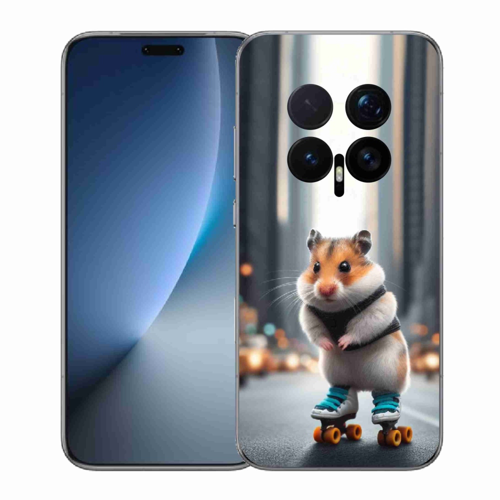Gélový kryt mmCase na Honor Magic 8 Pro - škrečok na korčuliach
