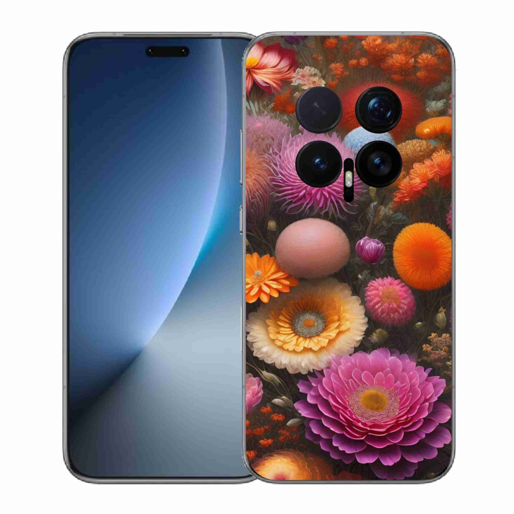 Gélový kryt mmCase na Honor Magic 8 Pro - kvetinová kompozícia