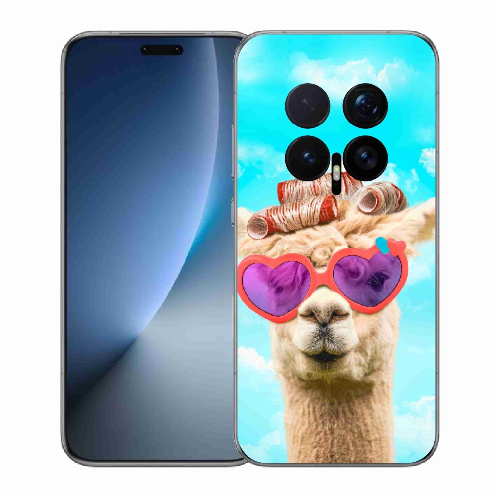 Gélový kryt mmCase na Honor Magic 8 Pro - lama s okuliarmi