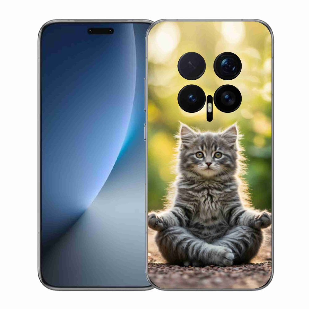 Gélový kryt mmCase na Honor Magic 8 Pro - meditujúce mačiatko