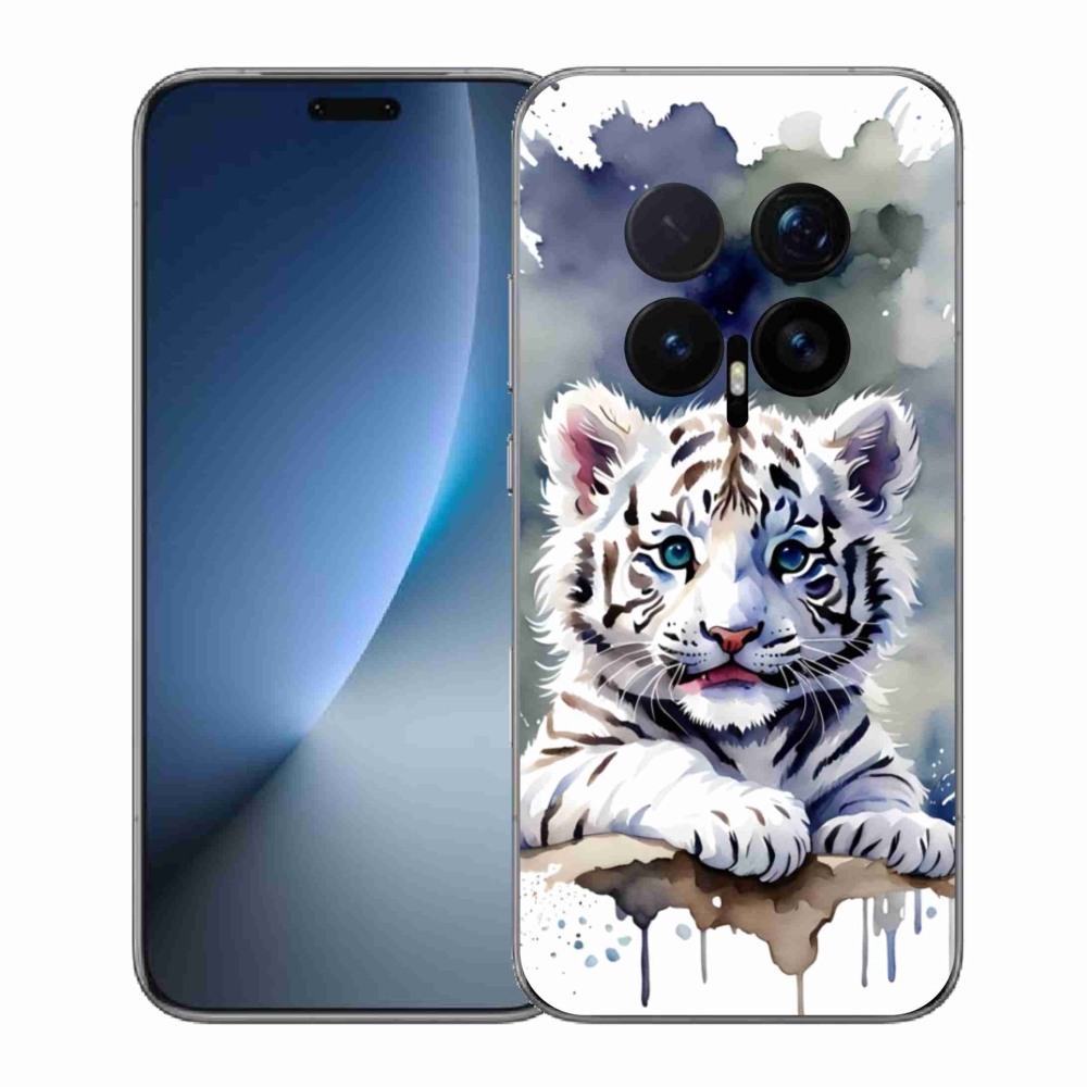 Gélový kryt mmCase na Honor Magic 8 Pro - mláďa bieleho tigra