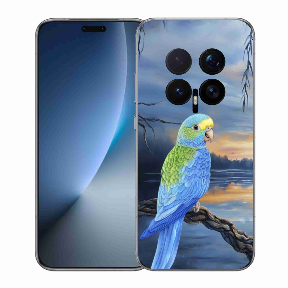 Gélový kryt mmCase na Honor Magic 8 Pro - modrý papagáj