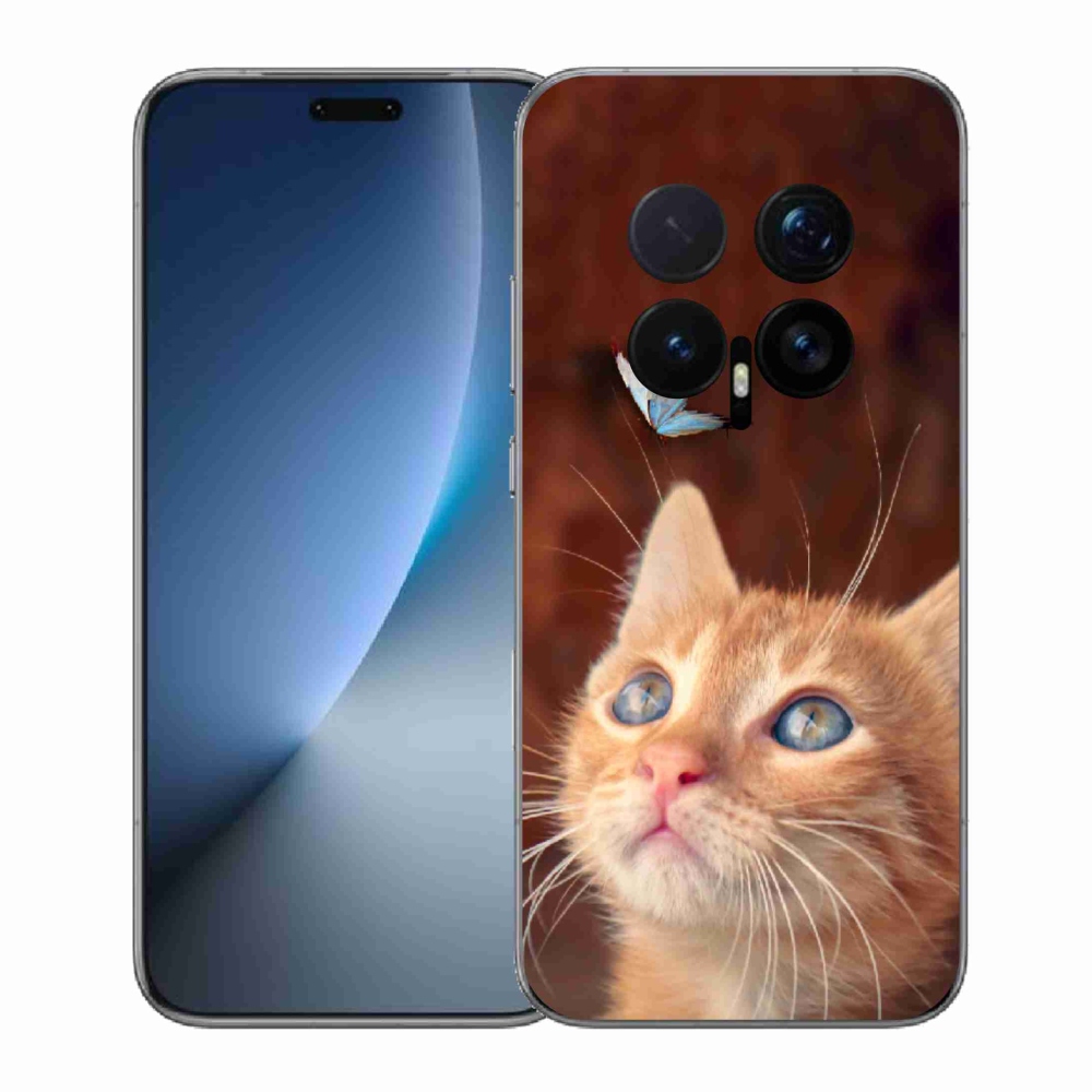 Gélový kryt mmCase na Honor Magic 8 Pro - motýľ a mačiatko