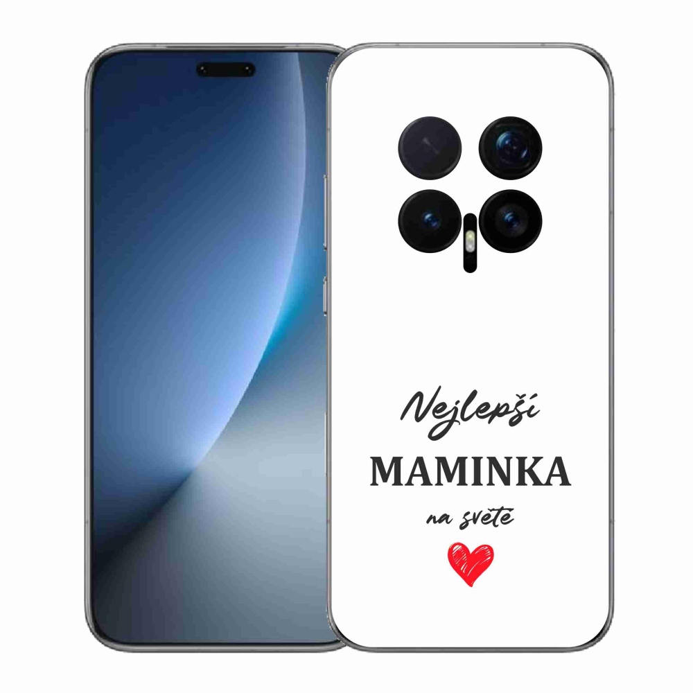 Gélový kryt mmCase na Honor Magic 8 Pro - najlepšia mamička 1 biele pozadie
