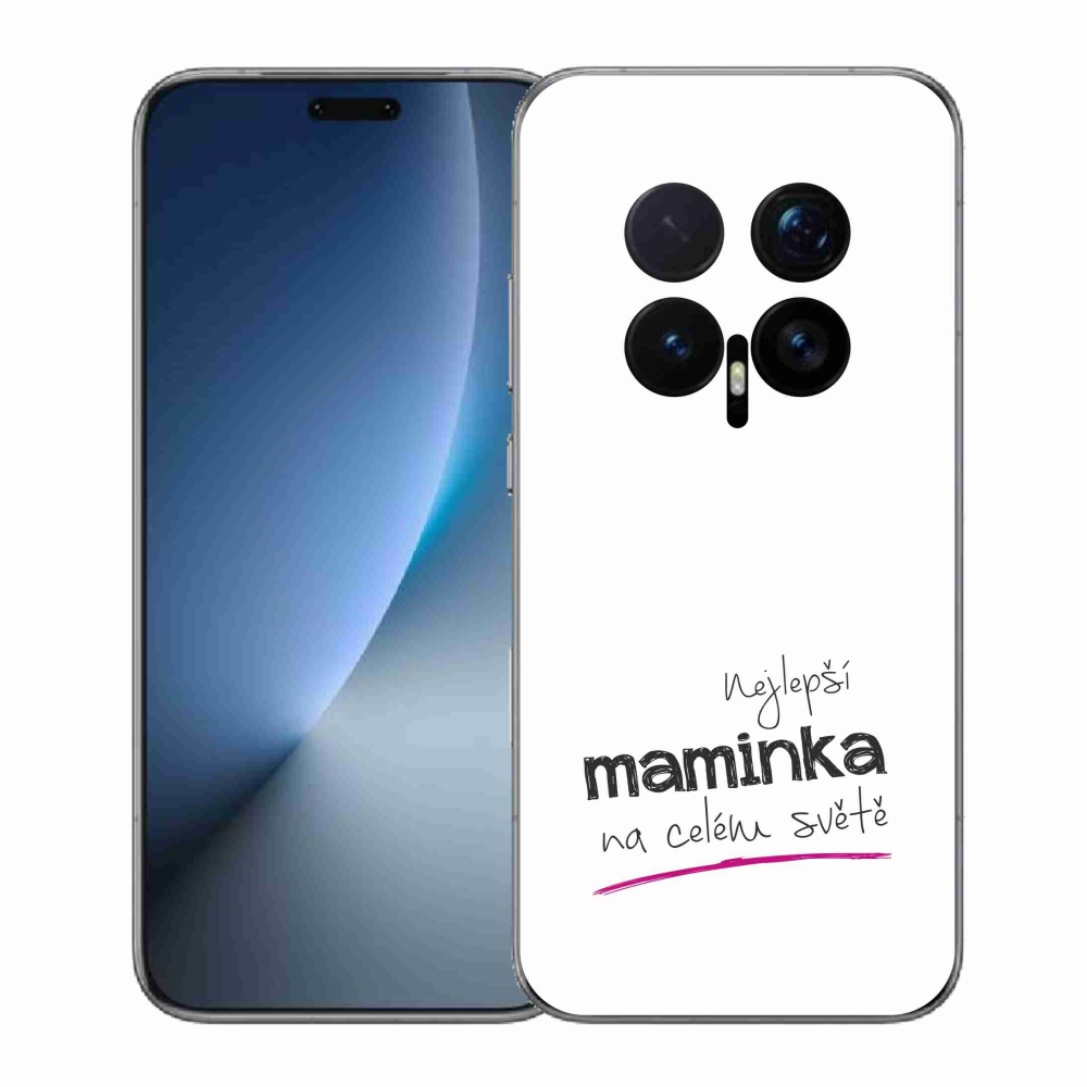 Gélový kryt mmCase na Honor Magic 8 Pro - najlepšia mamička 4 biele pozadie