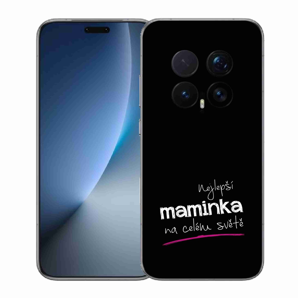 Gélový kryt mmCase na Honor Magic 8 Pro - najlepšia mamička 4 čierne pozadie