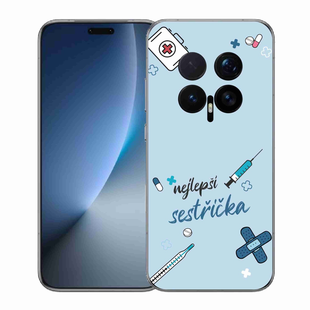 Gélový kryt mmCase na Honor Magic 8 Pro - najlepšia sestrička modré pozadie