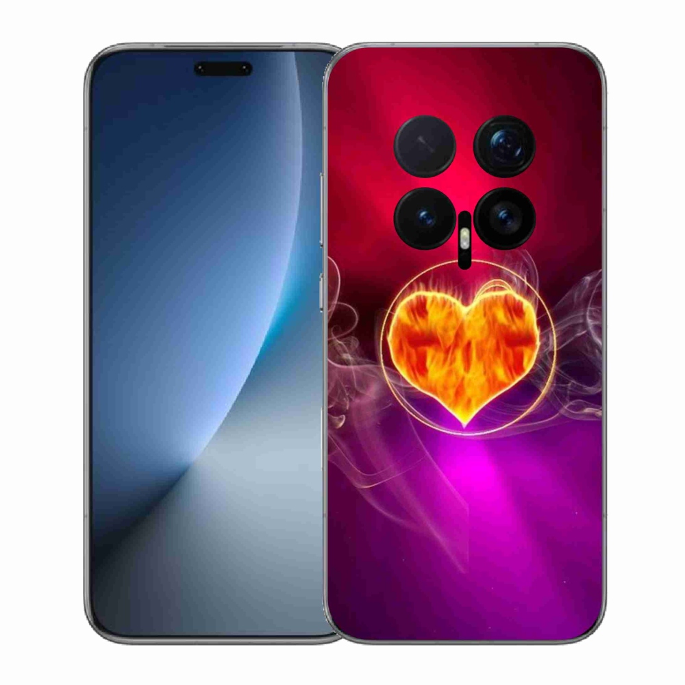 Gélový kryt mmCase na Honor Magic 8 Pro - ohnivé srdce