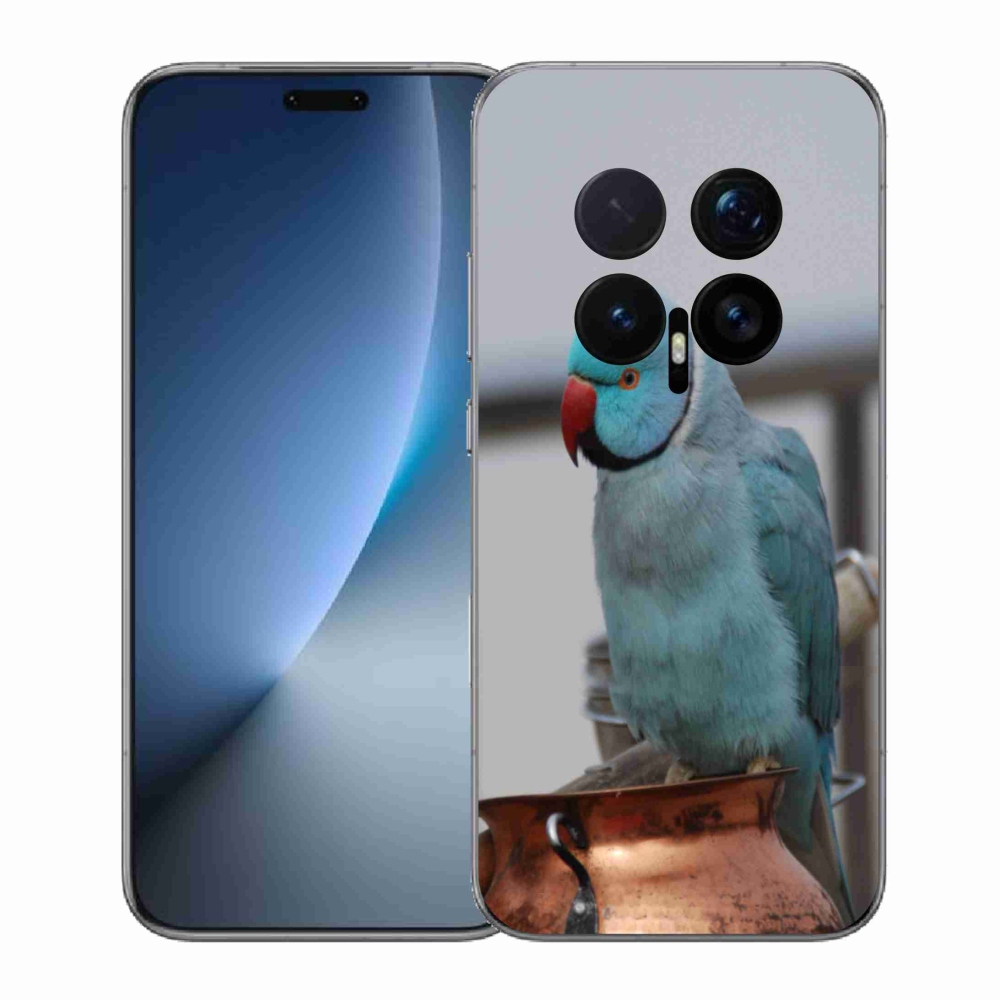 Gélový kryt mmCase na Honor Magic 8 Pro - papagáj Alexandr modrý