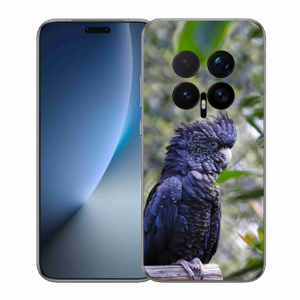 Gélový kryt mmCase na Honor Magic 8 Pro - papagáj kakadu čierny