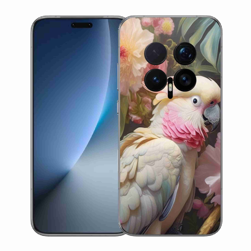Gélový kryt mmCase na Honor Magic 8 Pro - papagáj kakadu ružový 2