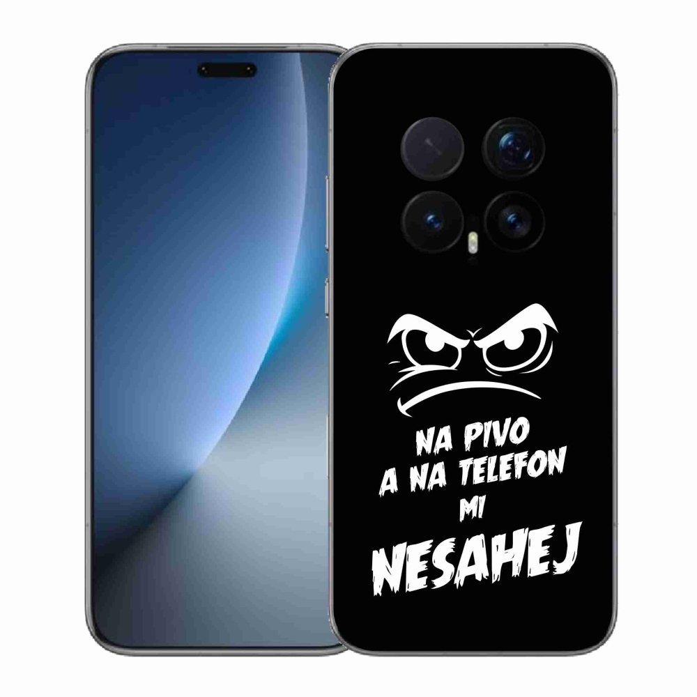 Gélový kryt mmCase na Honor Magic 8 Pro - pivný motív 2 čierne pozadie