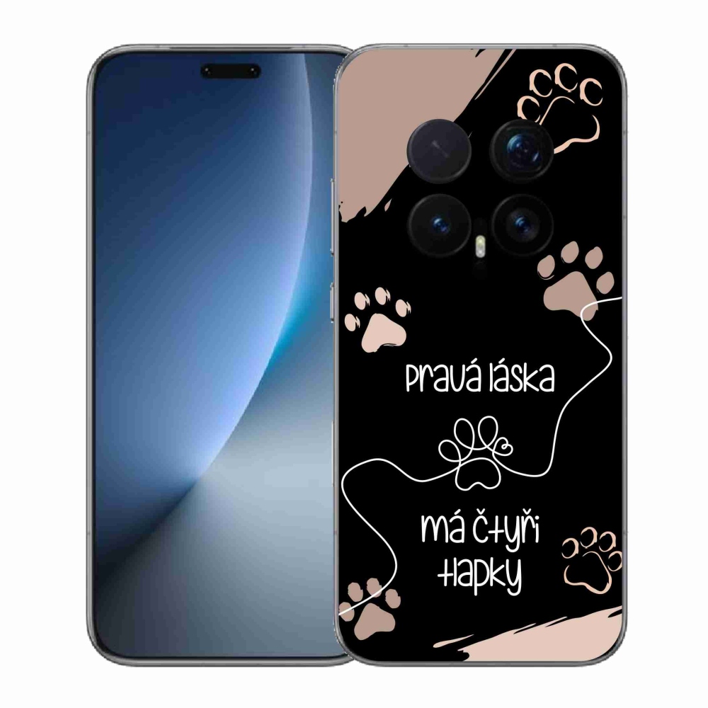 Gélový kryt mmCase na Honor Magic 8 Pro - psí motív 1 čierne pozadie