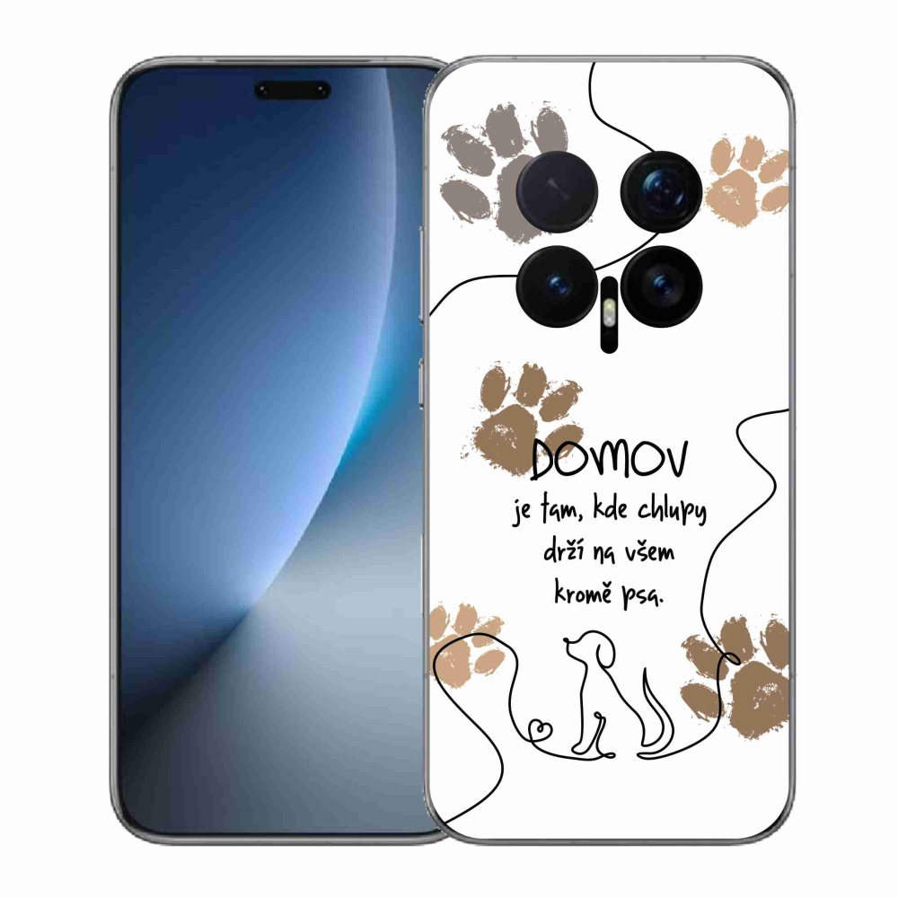 Gélový kryt mmCase na Honor Magic 8 Pro - psí motív biele pozadie