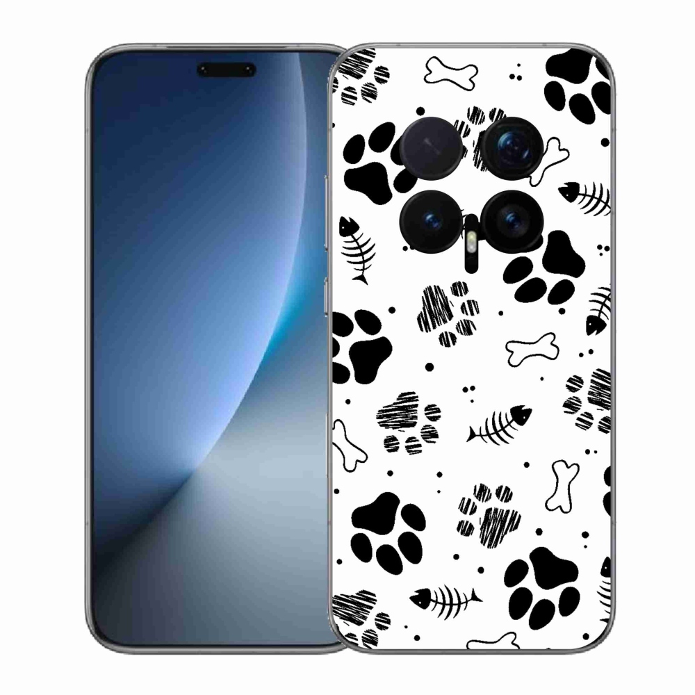 Gélový kryt mmCase na Honor Magic 8 Pro - psie labky 1