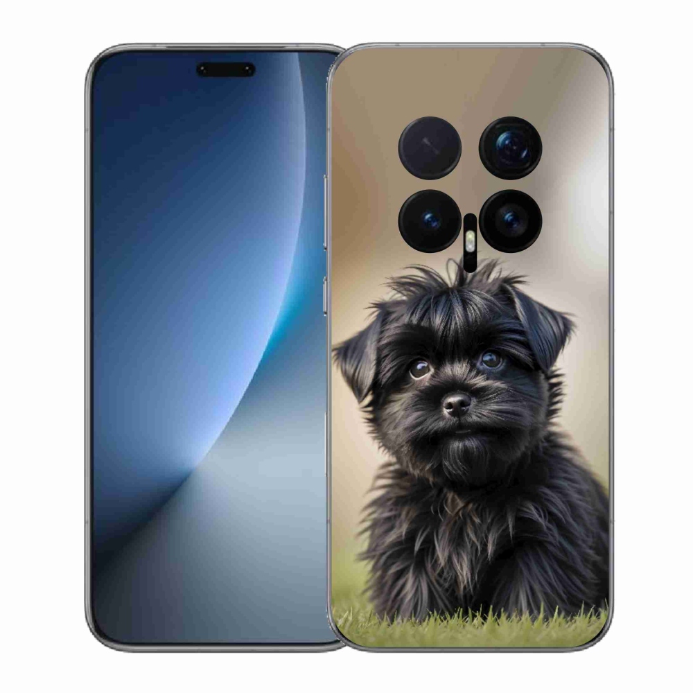 Gélový kryt mmCase na Honor Magic 8 Pro - roztomilý čierny psík