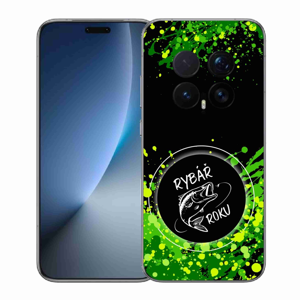 Gélový kryt mmCase na Honor Magic 8 Pro - rybár roku čierne pozadie