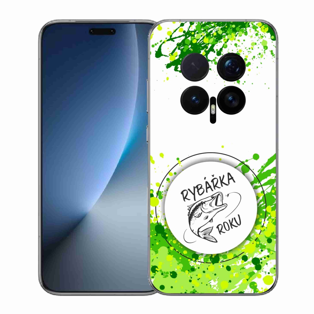 Gélový kryt mmCase na Honor Magic 8 Pro - rybárka roku biele pozadie
