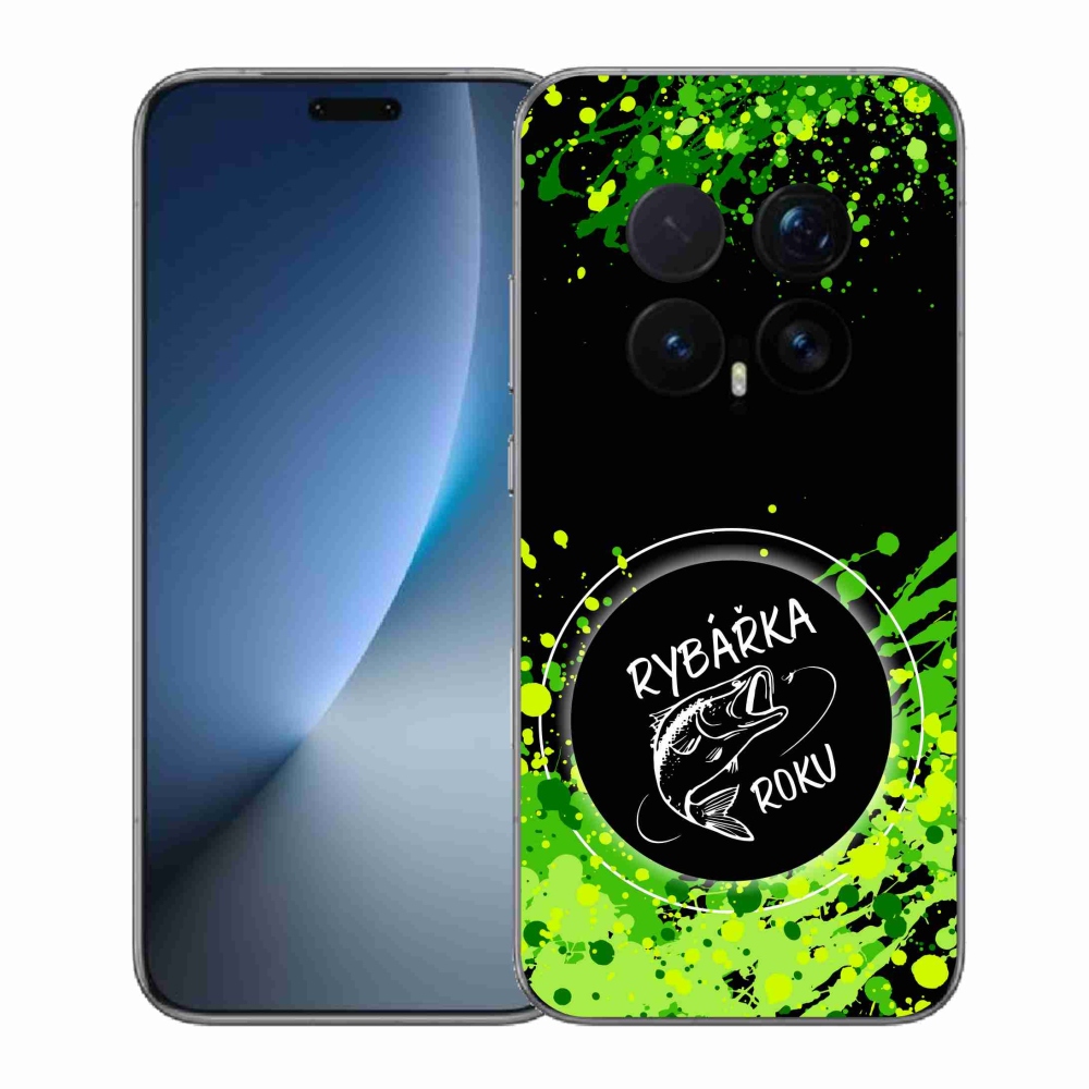 Gélový kryt mmCase na Honor Magic 8 Pro - rybárka roku čierne pozadie