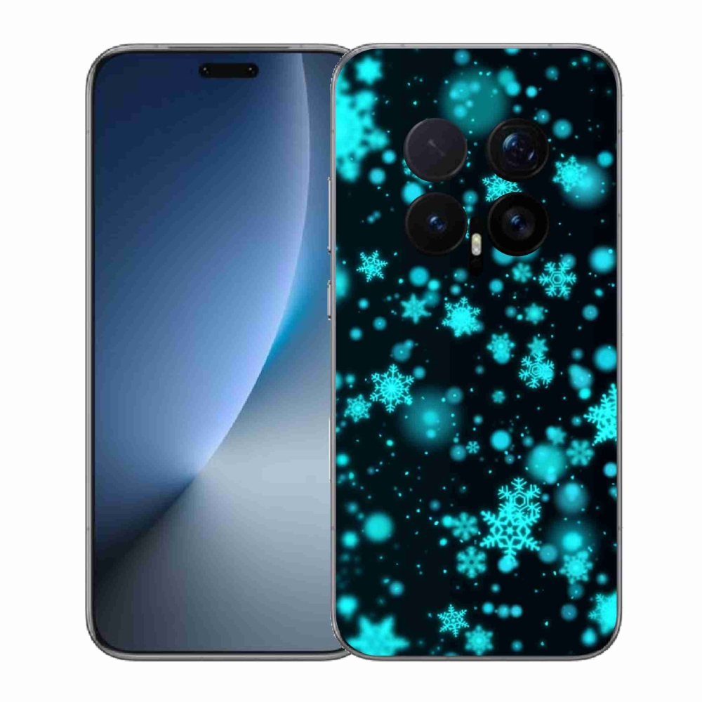 Gélový kryt mmCase na Honor Magic 8 Pro - snehové vločky 1